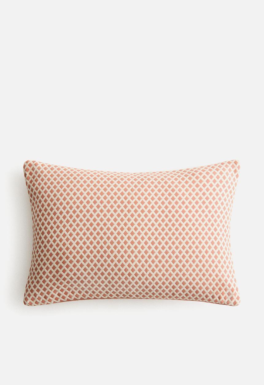 H&M - Outdoor cushion cover - orange/patterned