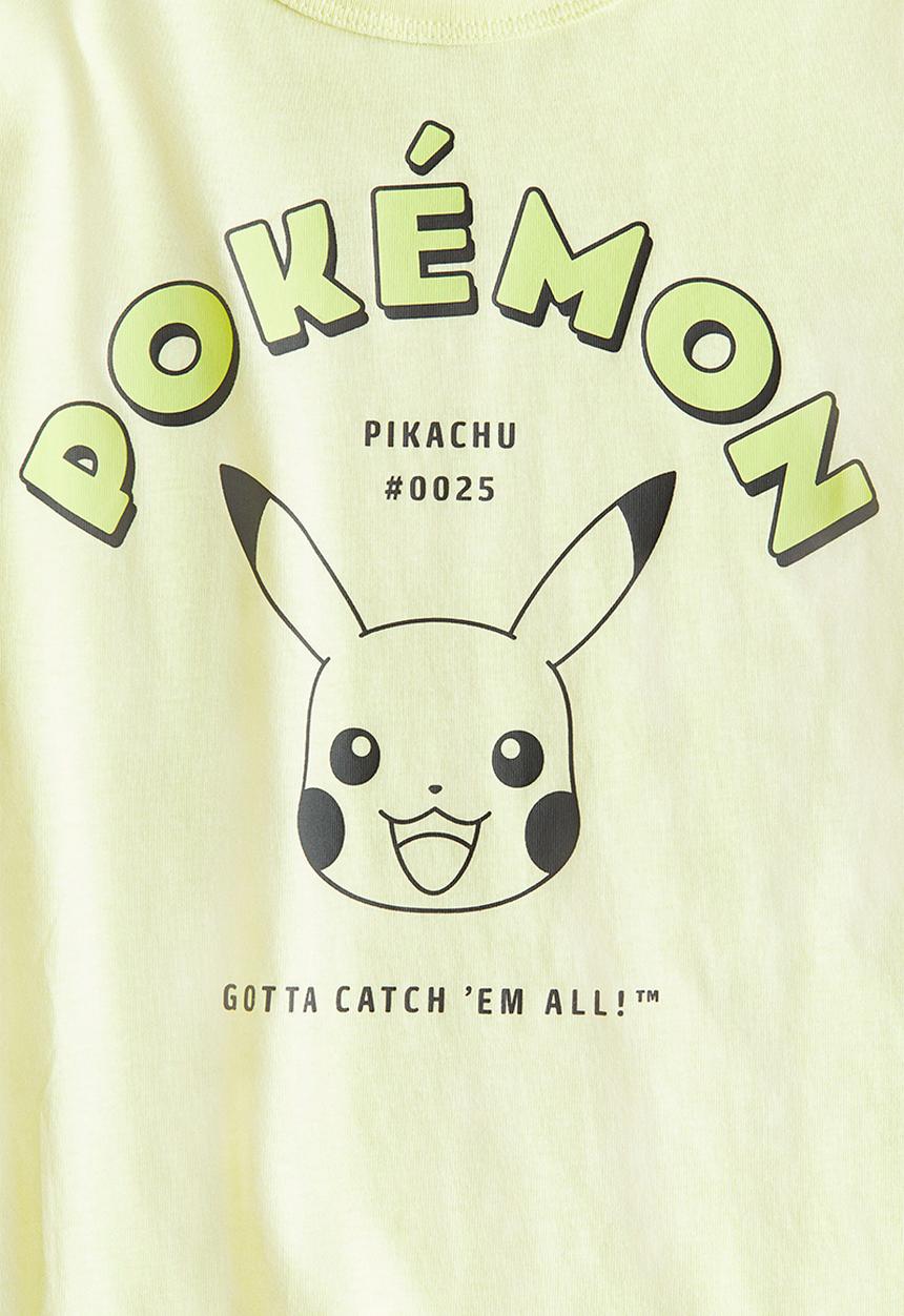 H&M - Printed cotton T-shirt - yellow/pokemon