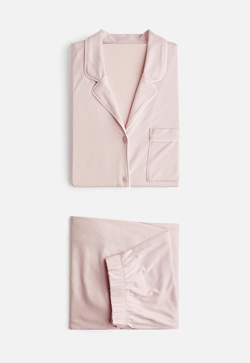 H&M - Viscose-blend pyjamas - light pink