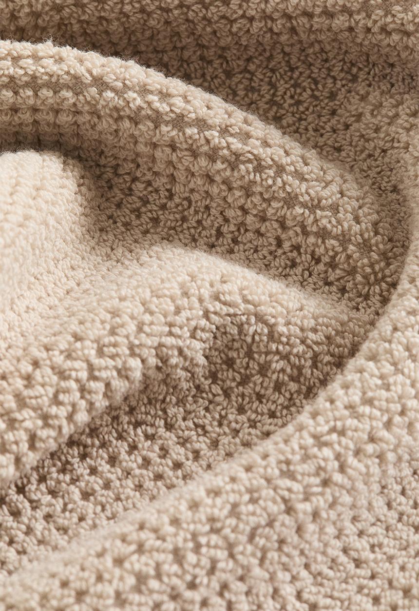 H&M - Cotton terry bath sheet - light beige