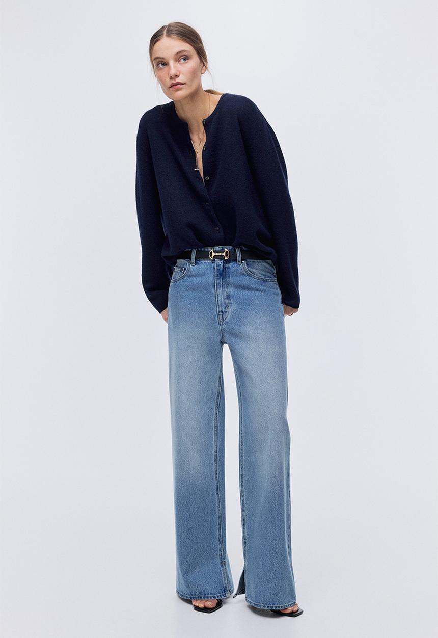H&M - Loose-fit cardigan - navy blue