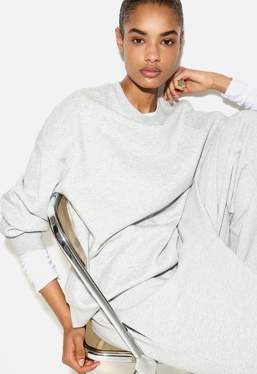 H&M - Oversized sweatshirt - light grey marl