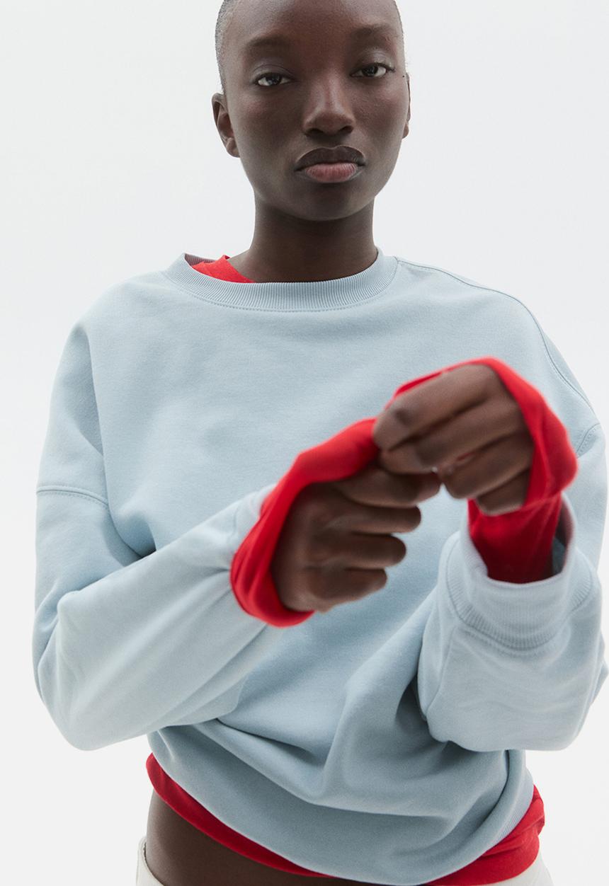 H&M - Oversized sweatshirt - light turquoise