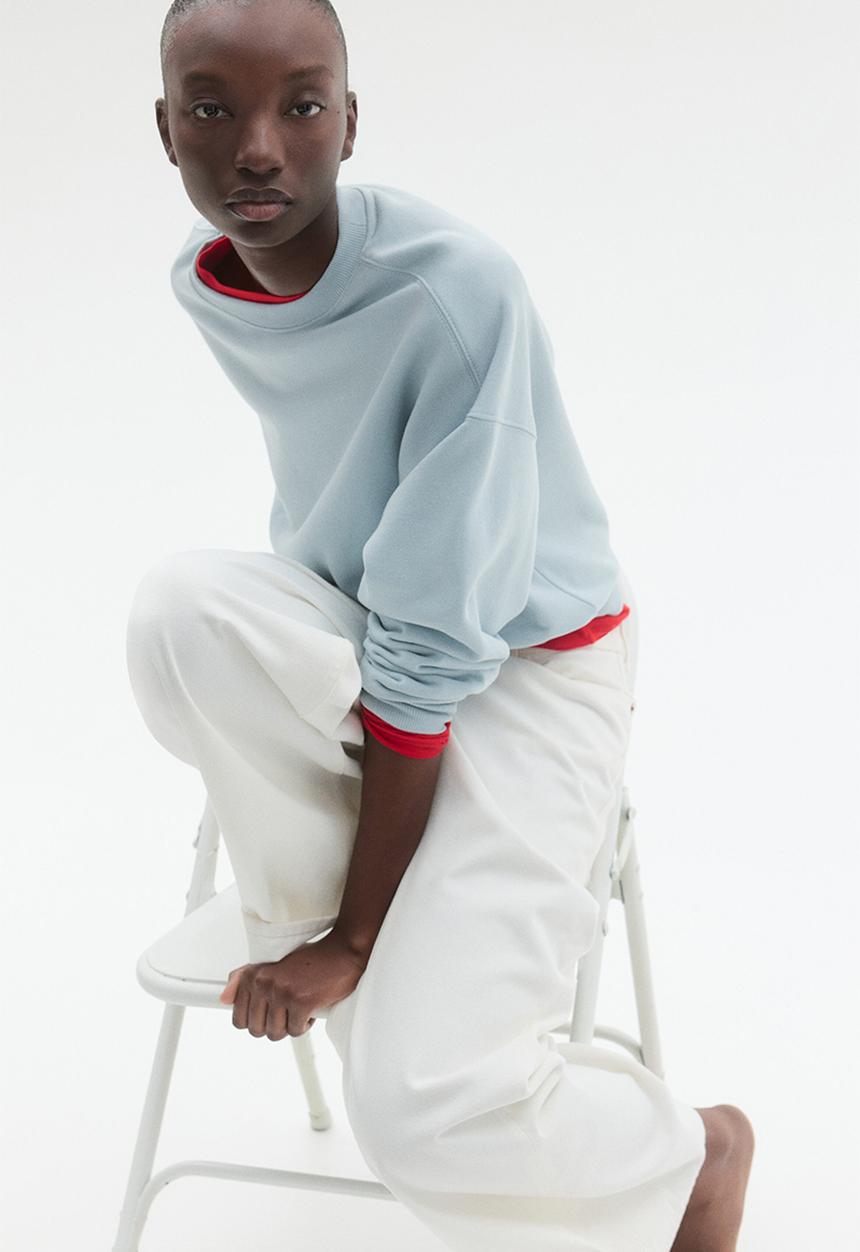 H&M - Oversized sweatshirt - light turquoise