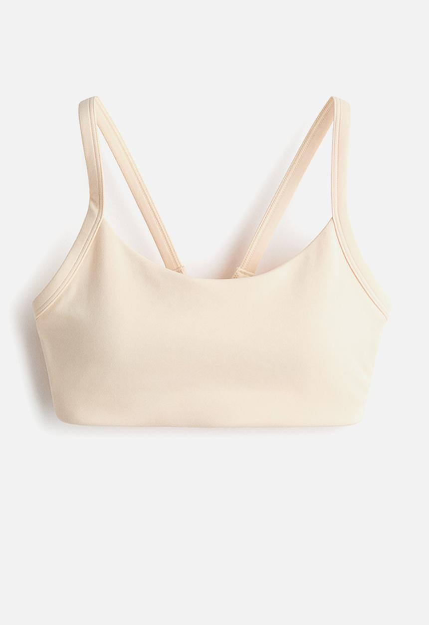 H&M - Medium support sports bra with softmove? - butter yellow
