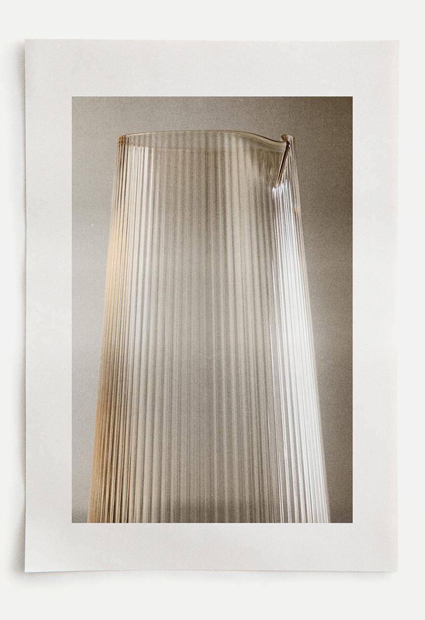 H&M - Fluted glass carafe - beige