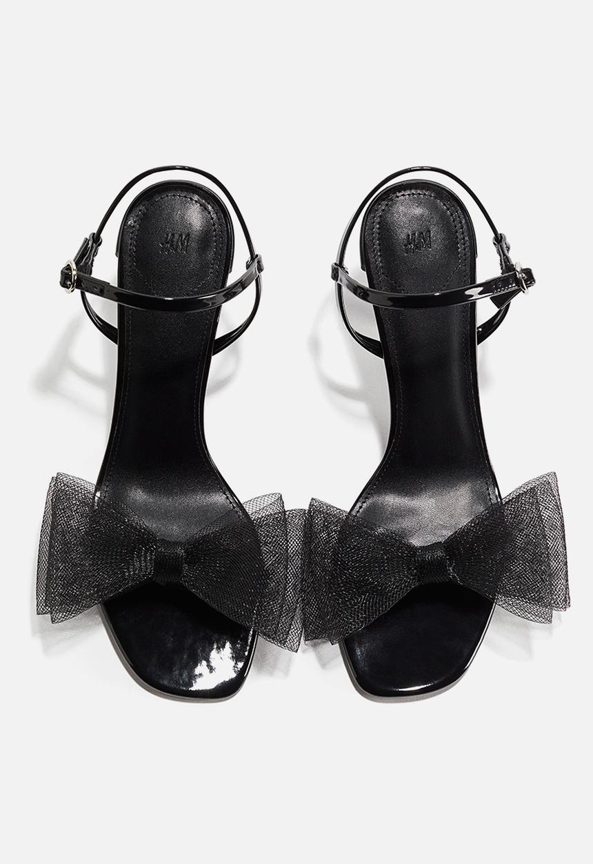 H&M - Heeled strappy sandals - black