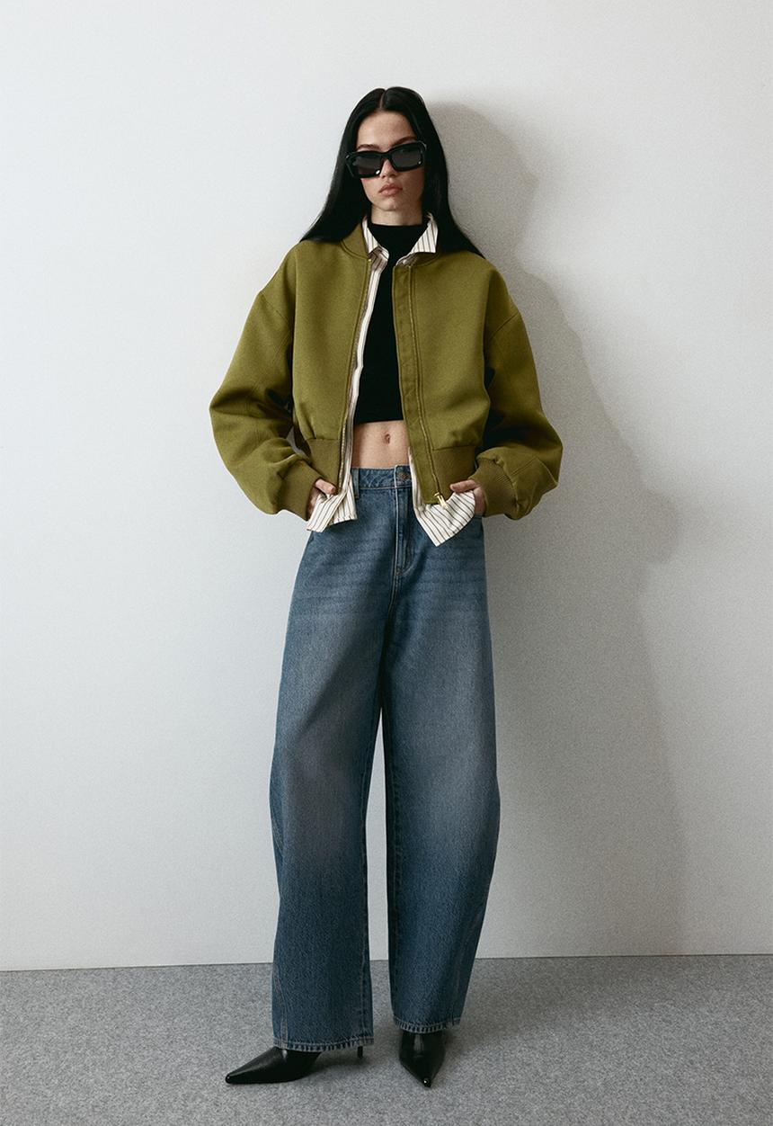 H&M - Baggy high jeans - denim blue