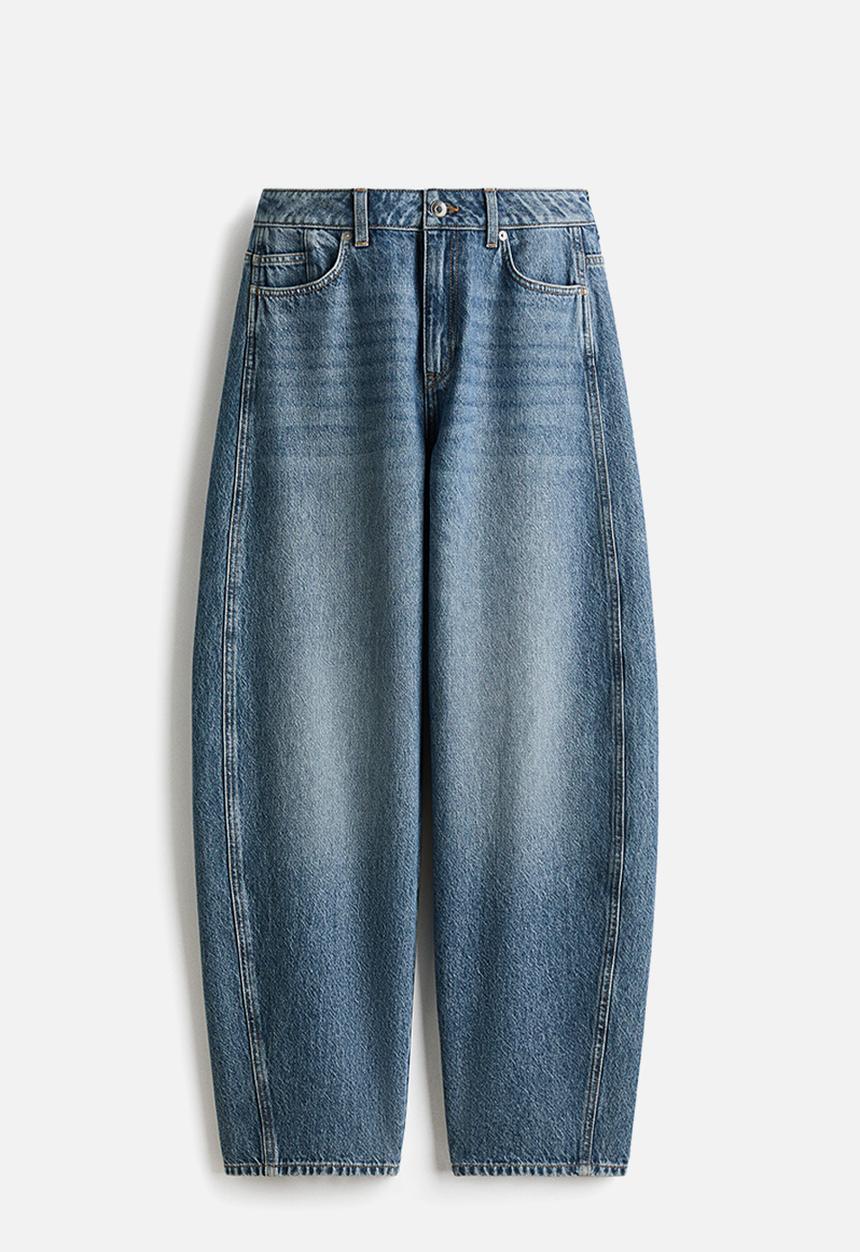 H&M - Baggy high jeans - denim blue