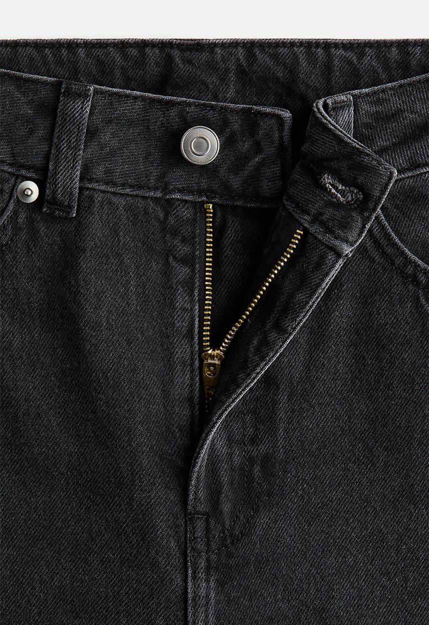 H&M - Baggy high jeans - washed black