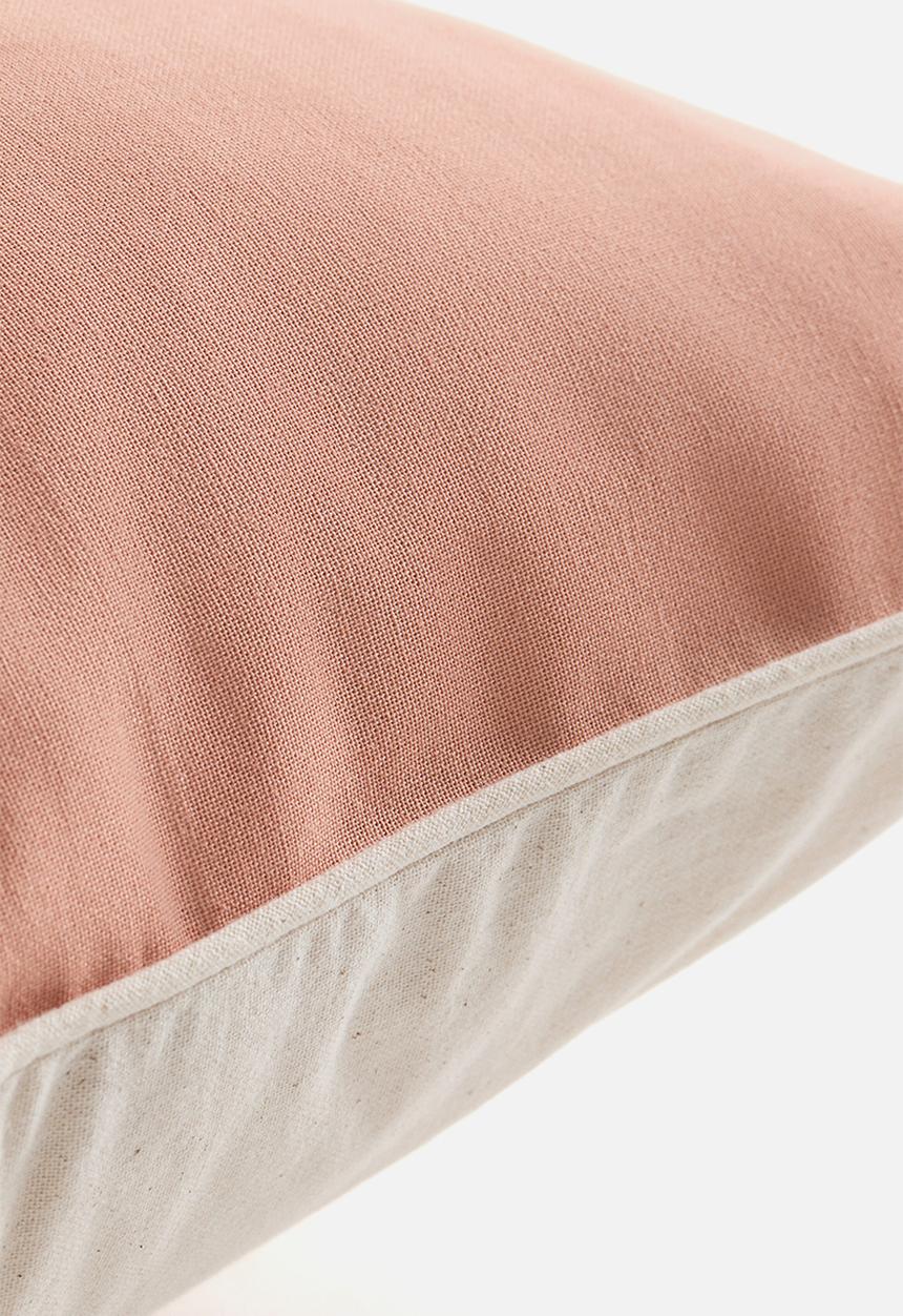 H&M - Canvas cushion cover - pink