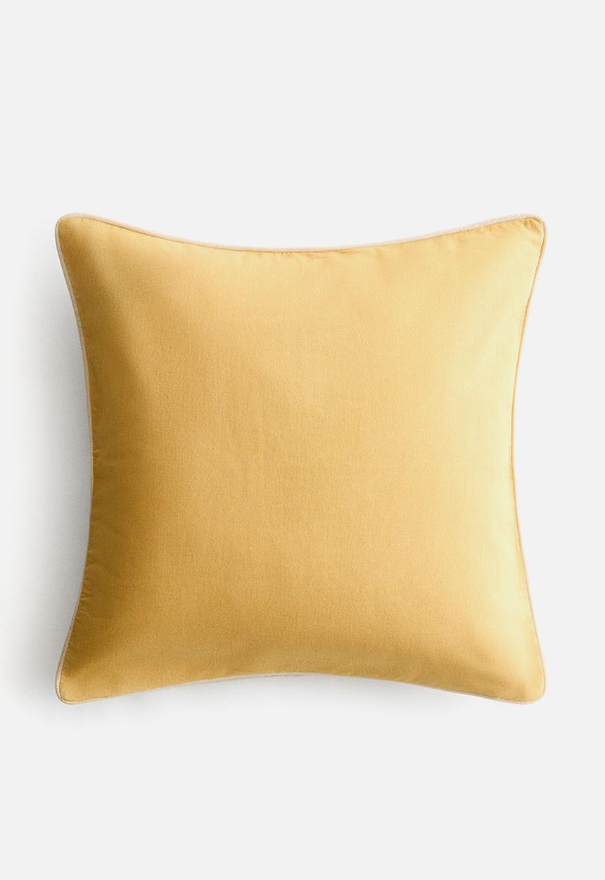 H&M - Canvas cushion cover - yellow