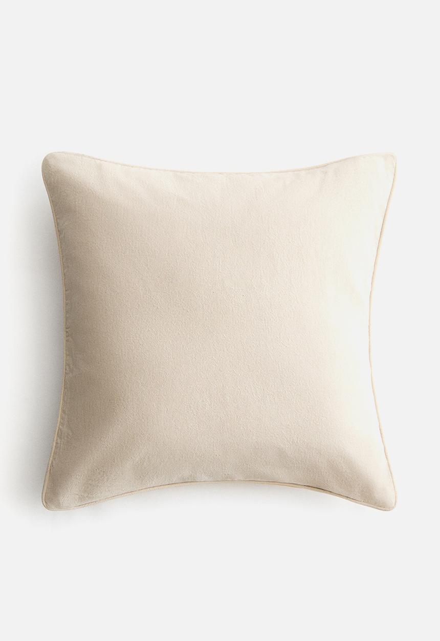 H&M - Canvas cushion cover - yellow