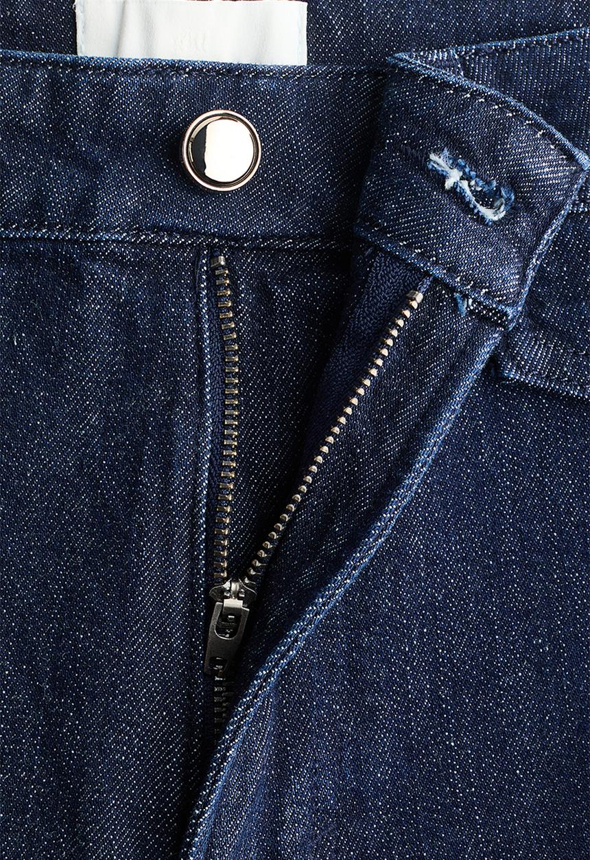 H&M - Wide high jeans - dark denim blue