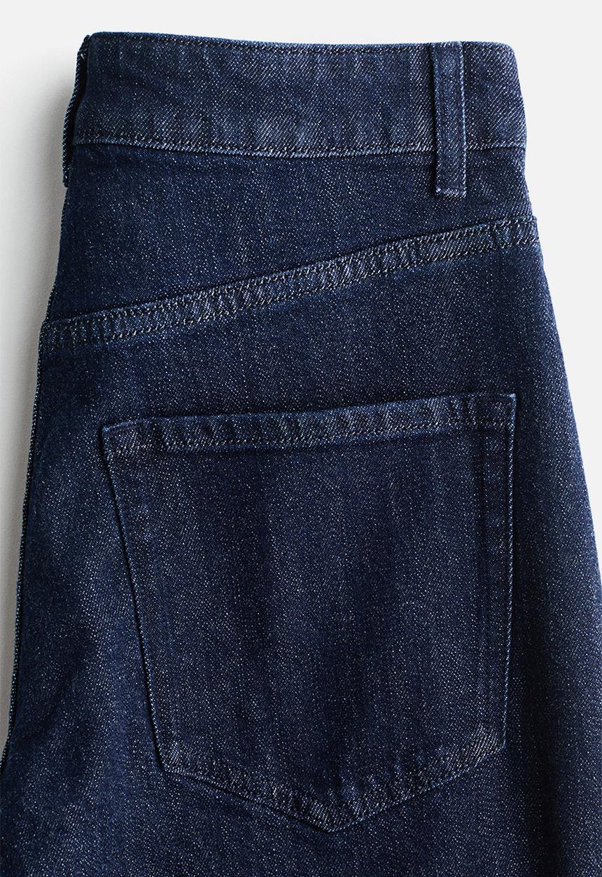 H&M - Wide high jeans - dark denim blue