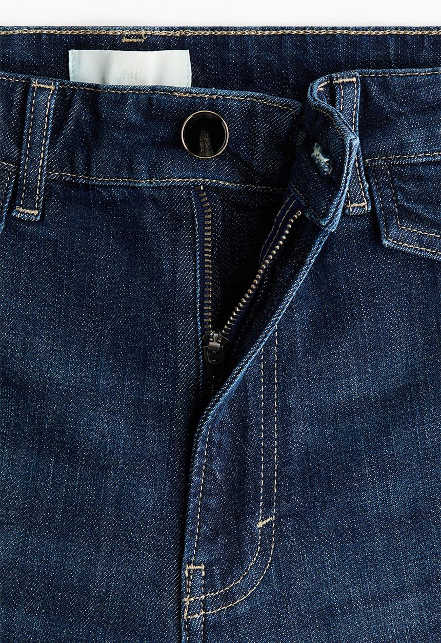 H&M - Wide high jeans - dark denim blue