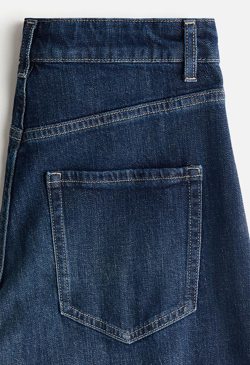H&M - Wide high jeans - dark denim blue