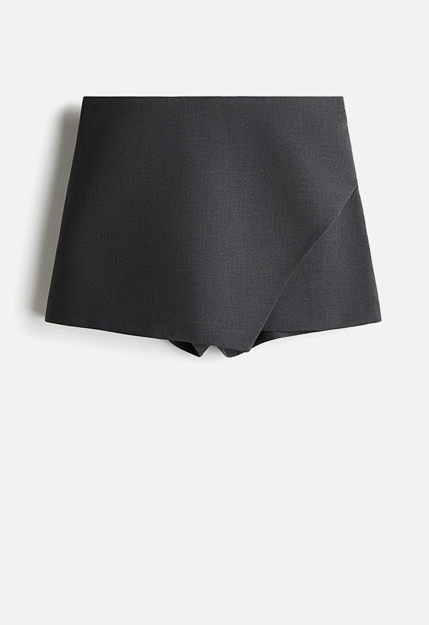 H&M - Wrap skort - dark grey