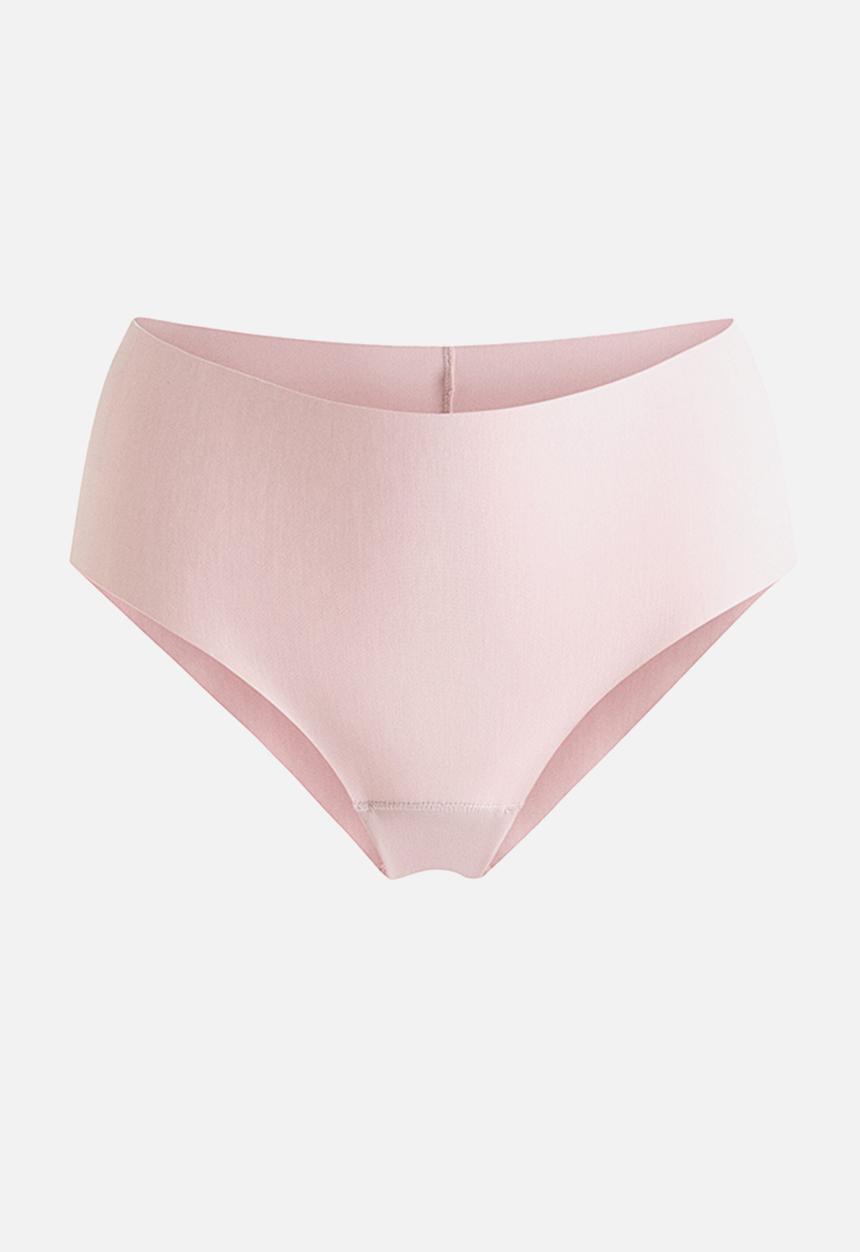 H&M - 3-pack invisible cotton hipster briefs - powder pink/light beige/black