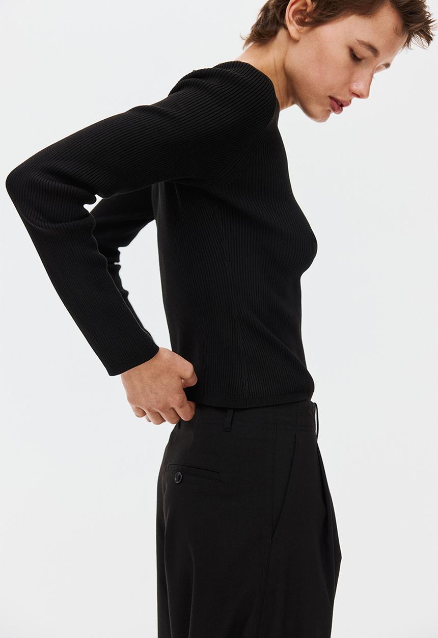 H&M - Ribbed cardigan - black