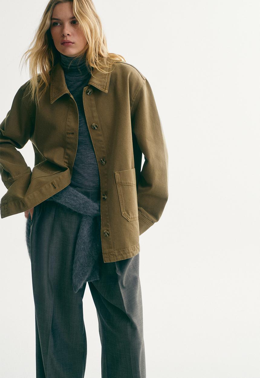 H&M - Shacket - khaki green