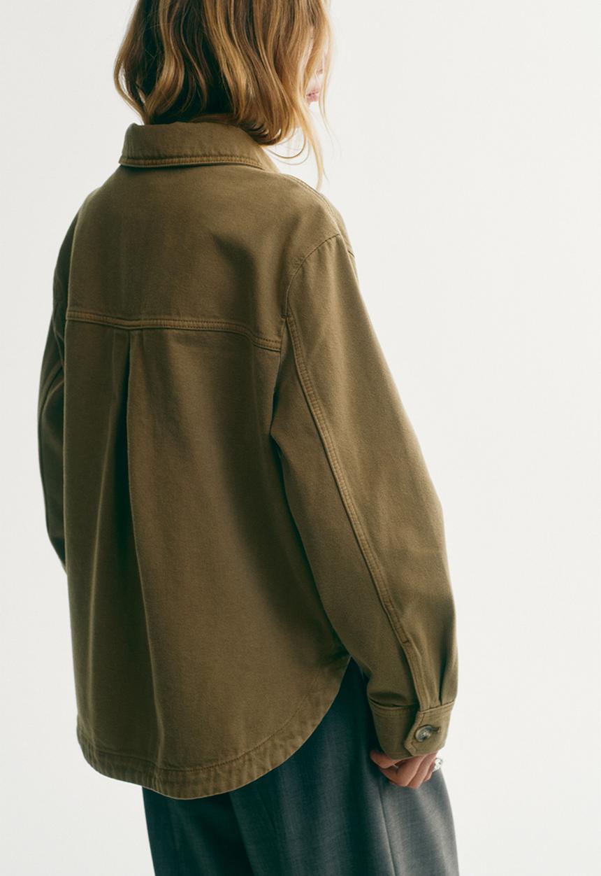 H&M - Shacket - khaki green