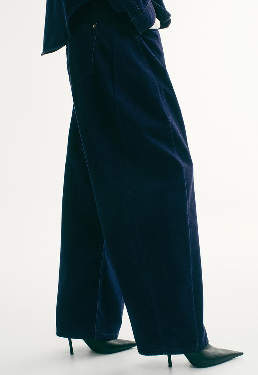 H&M - Barrel regular jeans - dark denim blue