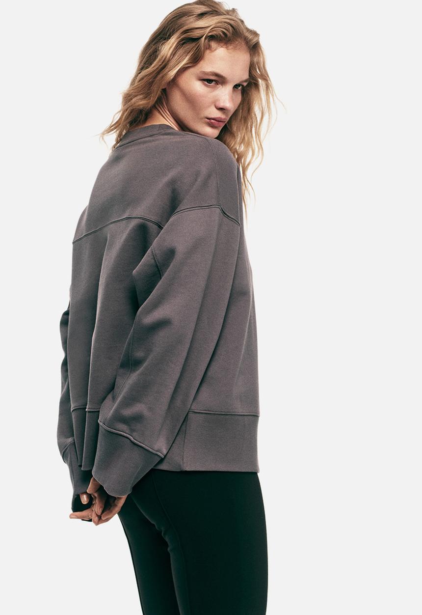 H&M - Oversized cotton sweatshirt - dark grey