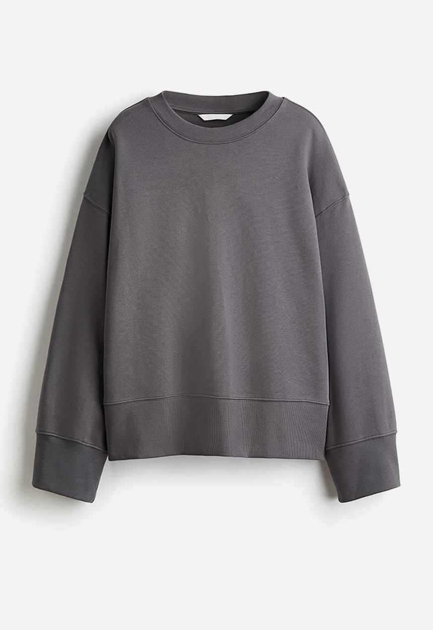 H&M - Oversized cotton sweatshirt - dark grey