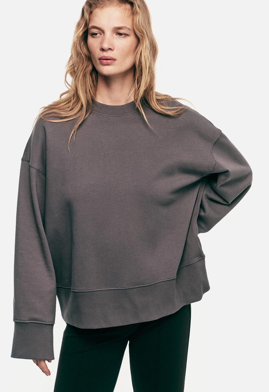 H&M - Oversized cotton sweatshirt - dark grey