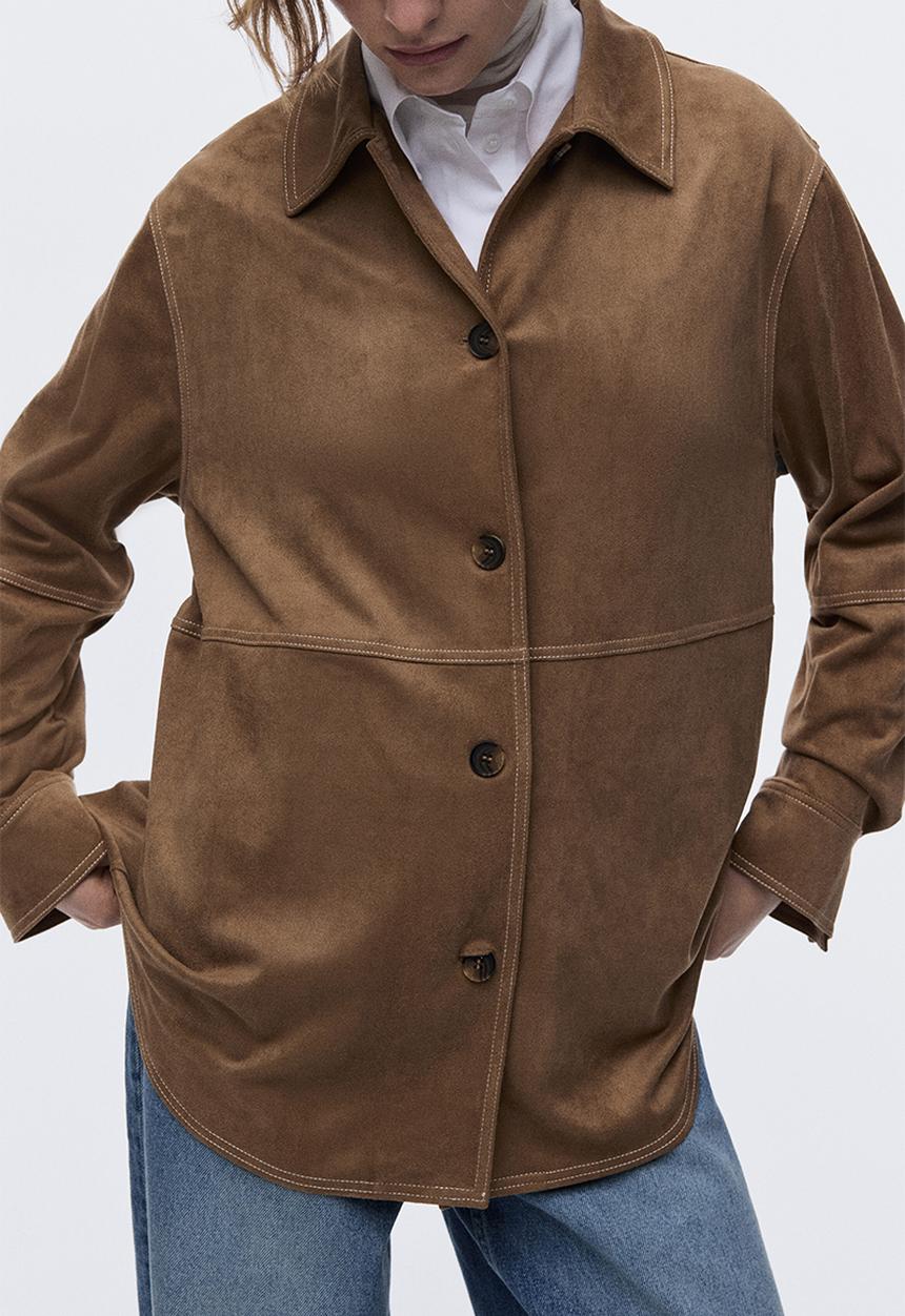 H&M - Loose-fit shirt - brown