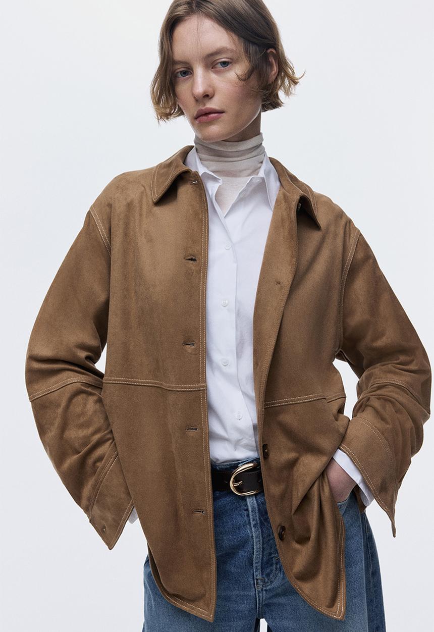 H&M - Loose-fit shirt - brown