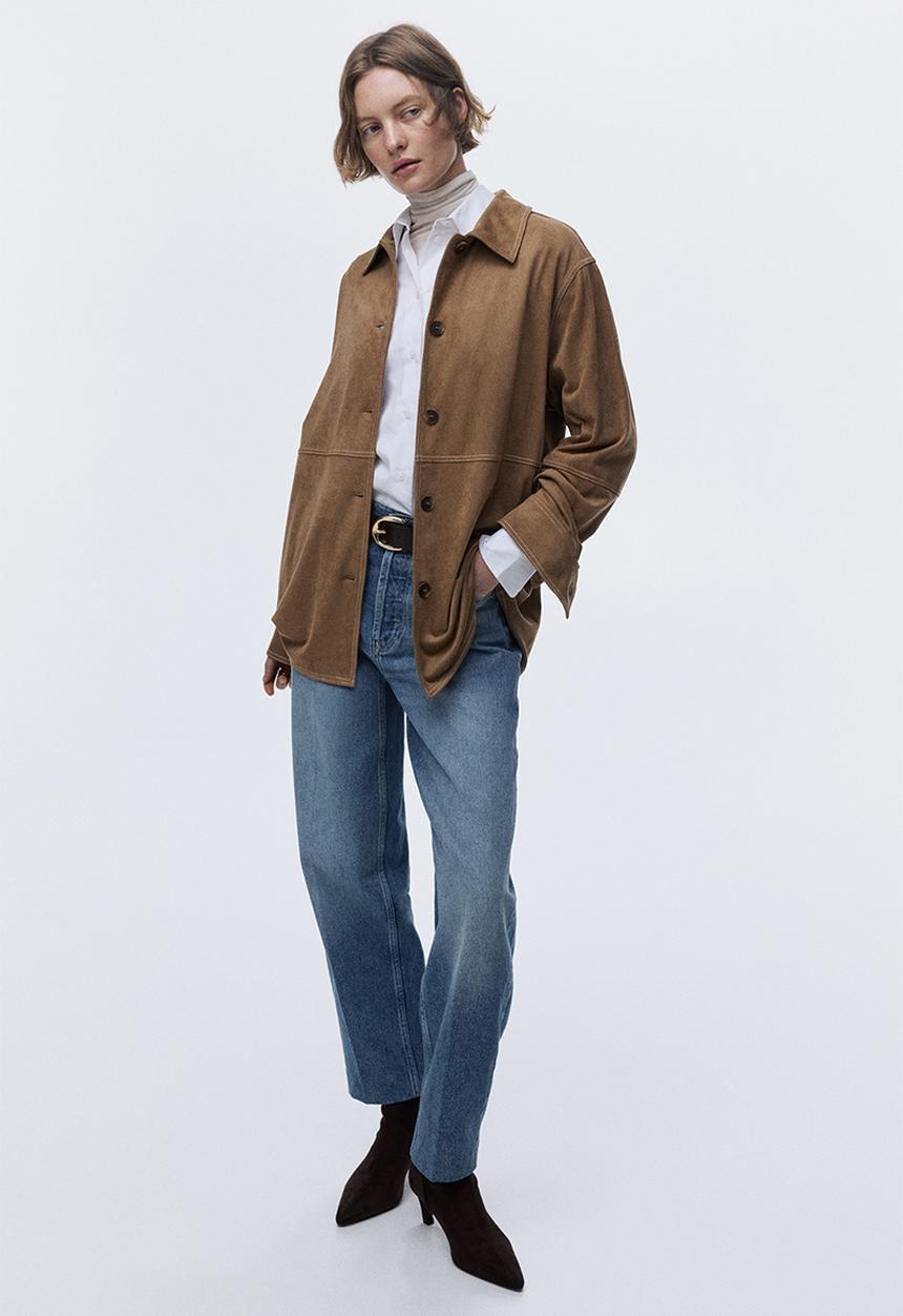 H&M - Loose-fit shirt - brown