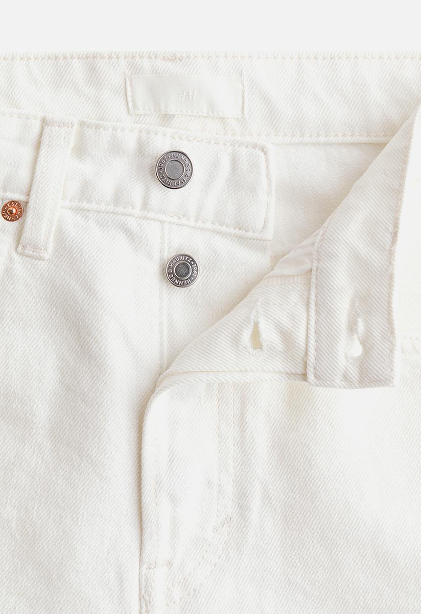 H&M - Denim bermuda shorts - cream