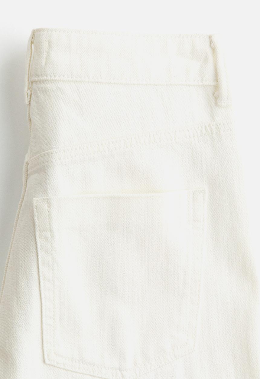 H&M - Wide high jeans - white