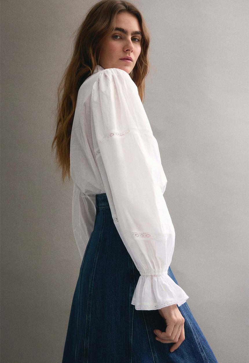 H&M - Cotton blouse - white