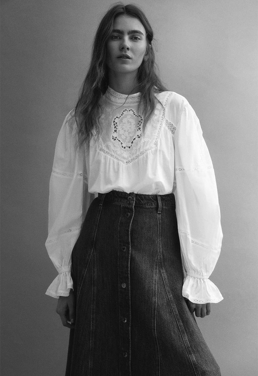 H&M - Cotton blouse - white