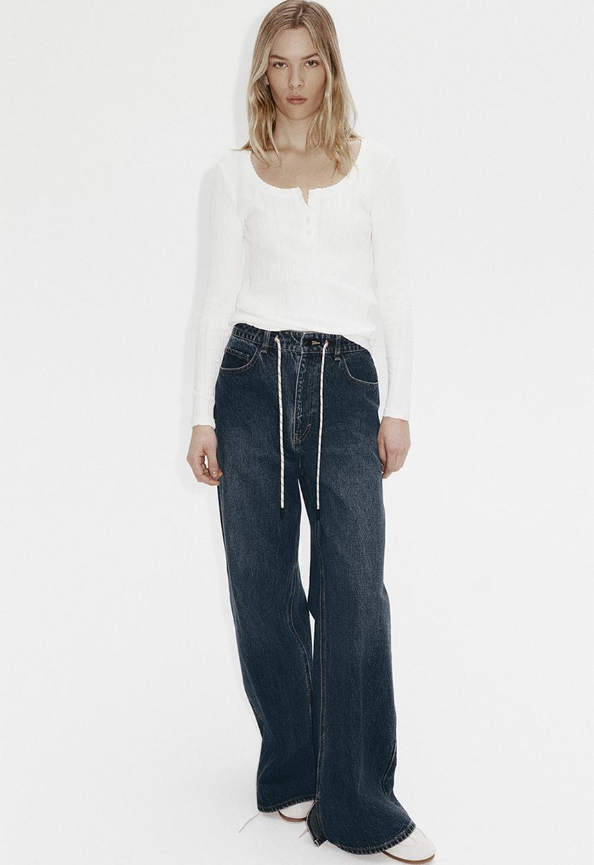 H&M - Pointelle-knit cotton top - white