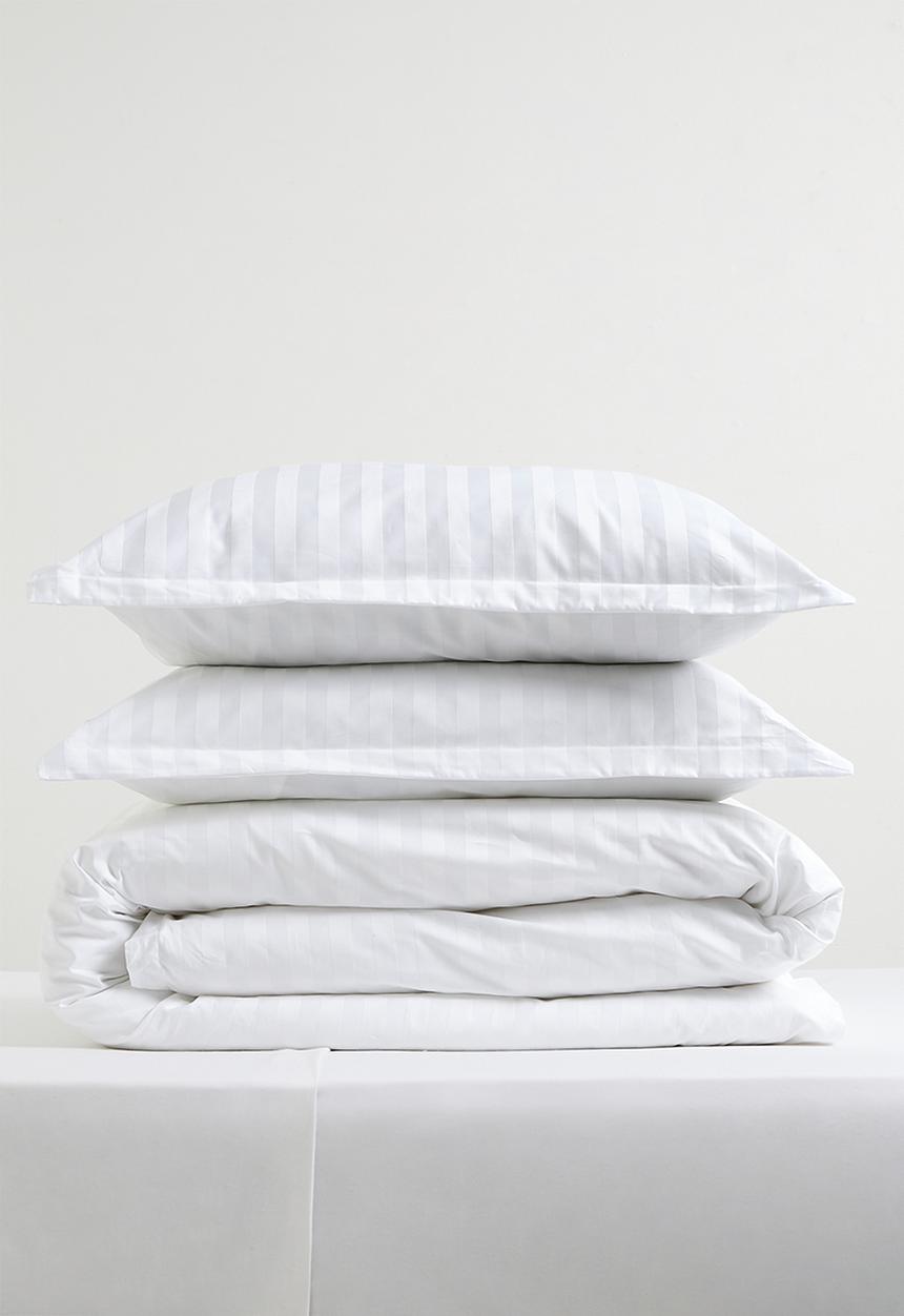 Sixth Floor - Sateen Stripe Oxford Edge 300 TC 100% Cotton Duvet Set