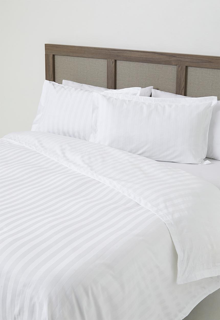 Sixth Floor - Sateen Stripe Oxford Edge 300 TC 100% Cotton Duvet Set