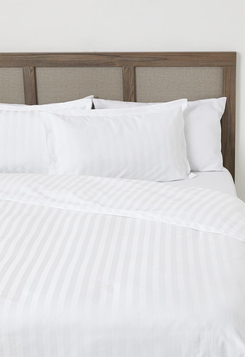 Sixth Floor - Sateen Stripe Oxford Edge 300 TC 100% Cotton Duvet Set