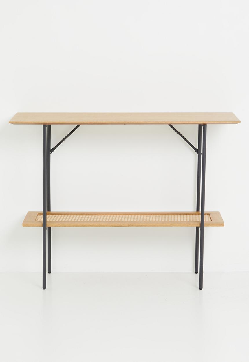 Sixth Floor - Pensacola console table - natural &  black 