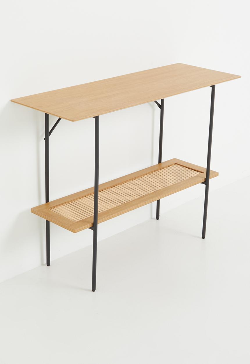 Sixth Floor - Pensacola console table - natural &  black 