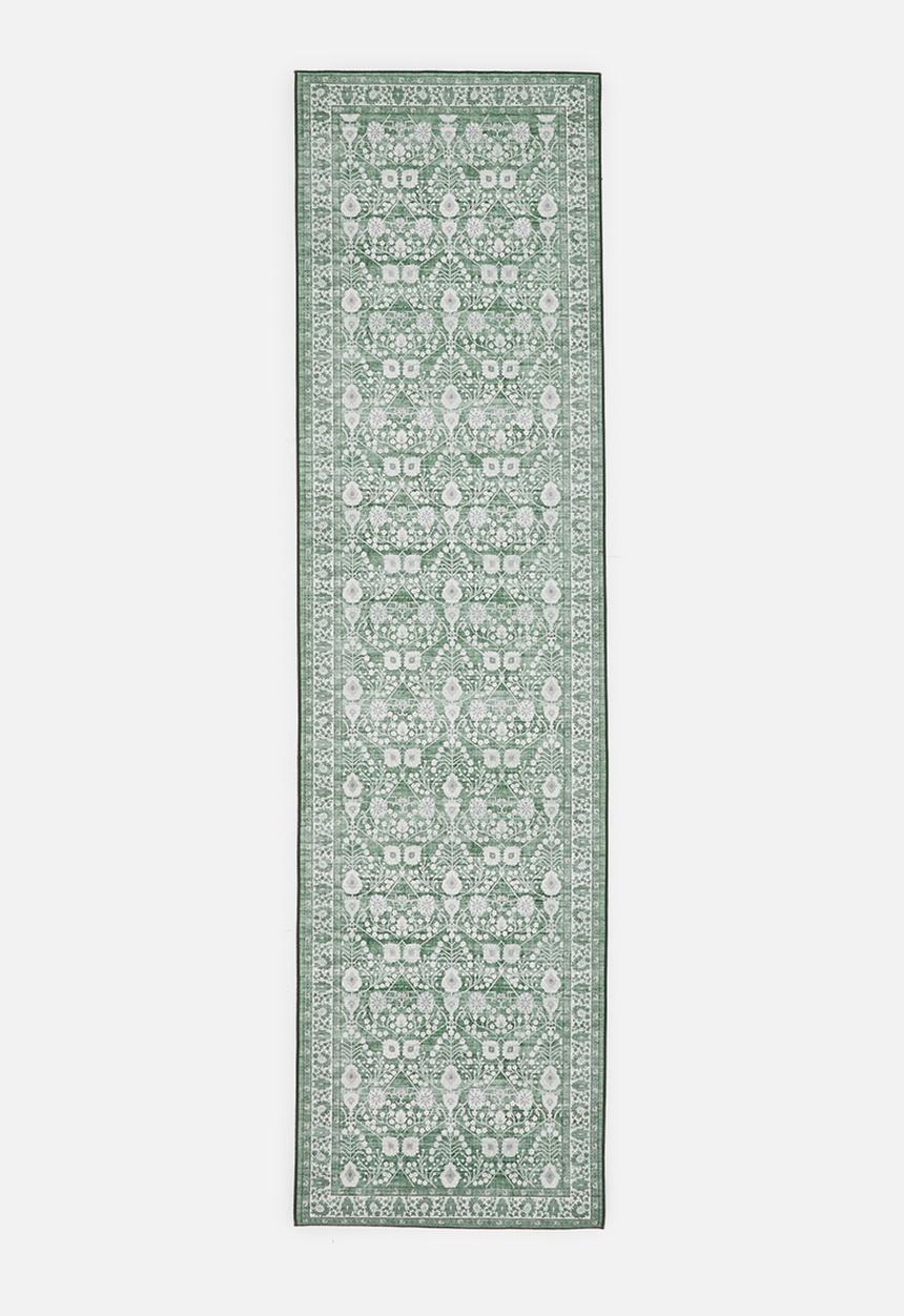 Sixth Floor - Noa Floral Runner - Olive