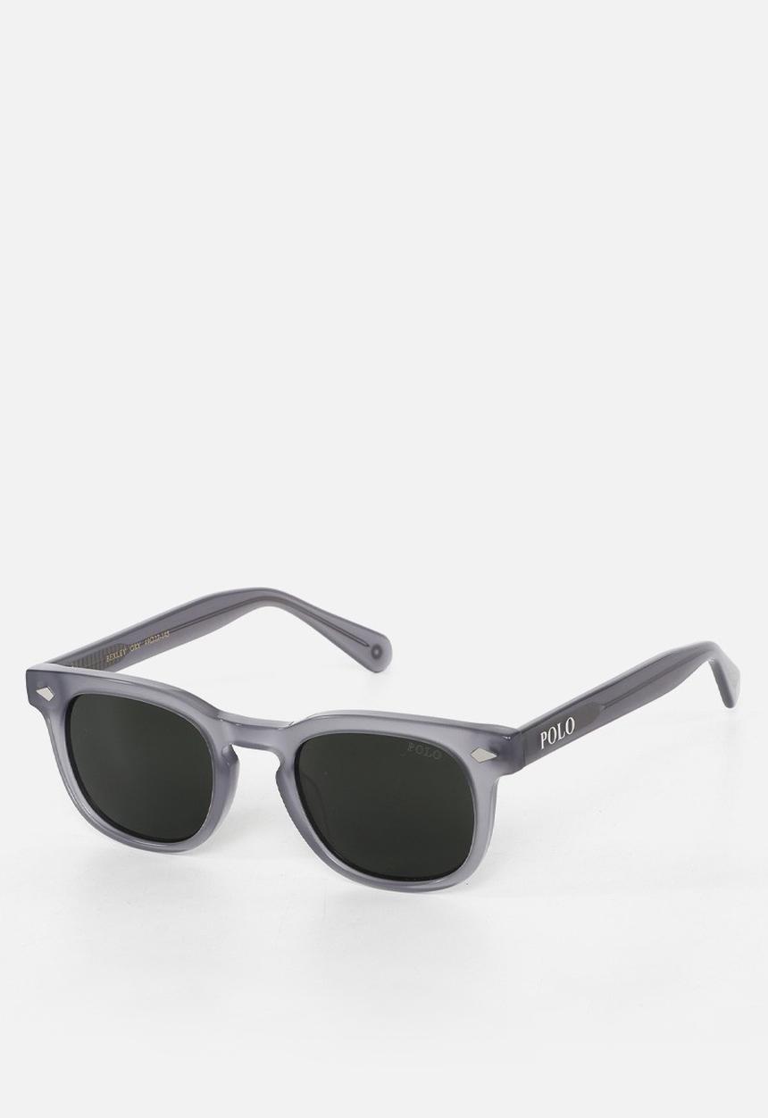 POLO - Bexley Polarised Round Sunglasses 49mm - Milky Grey