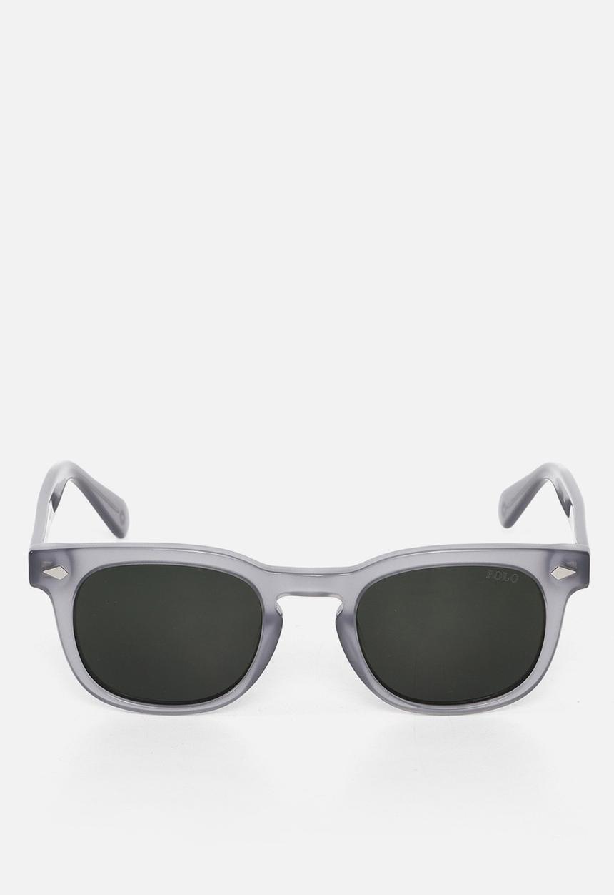 POLO - Bexley Polarised Round Sunglasses 49mm - Milky Grey