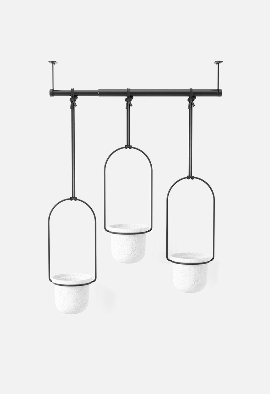 Umbra - Triflora Hanging Planter - White