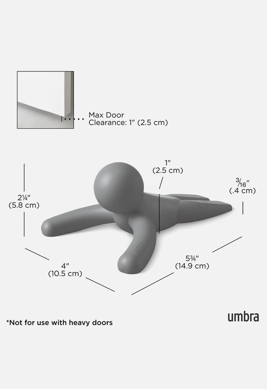 Umbra - Buddy Doorstop Set Of 2 - Charcoal