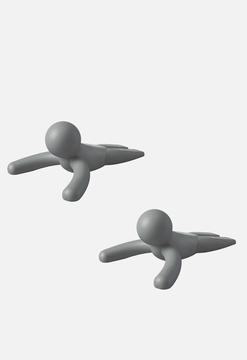 Umbra - Buddy Doorstop Set Of 2 - Charcoal