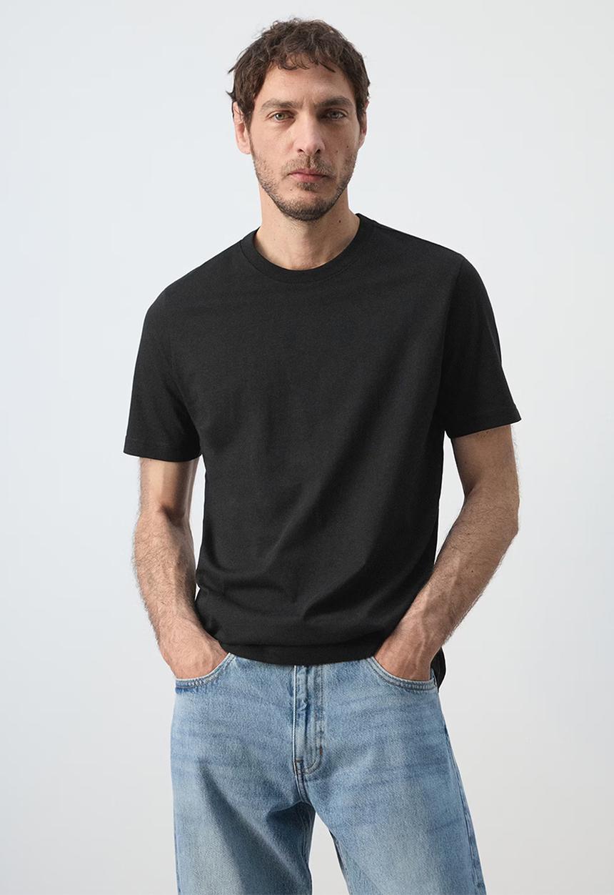 MANGO - T-shirt Cherlo - Black